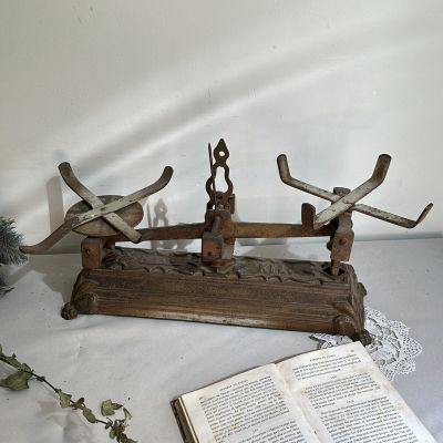 Весы рыночные старинные без чаш на 10 кг чугун