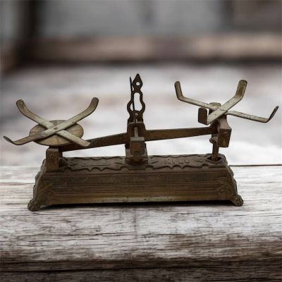 Весы рыночные старинные без чаш на 10 кг чугун