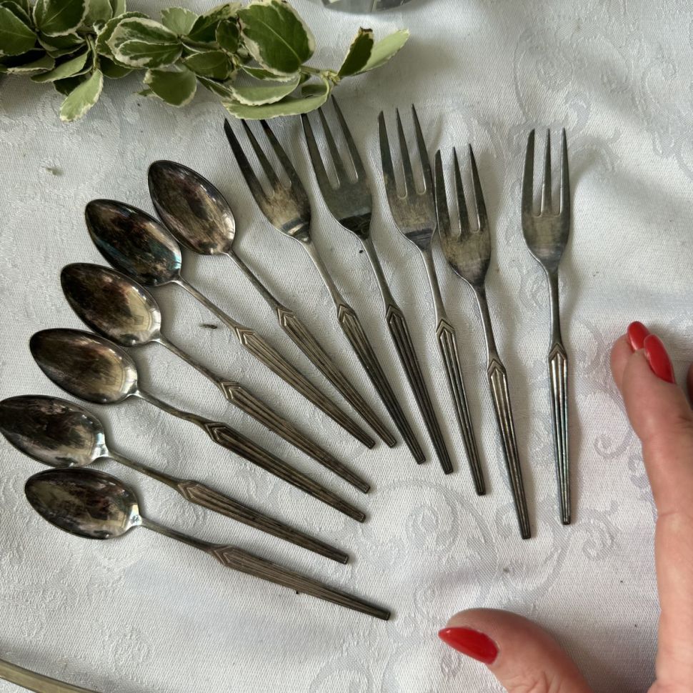 Ложка кофейная 11 см серебрение