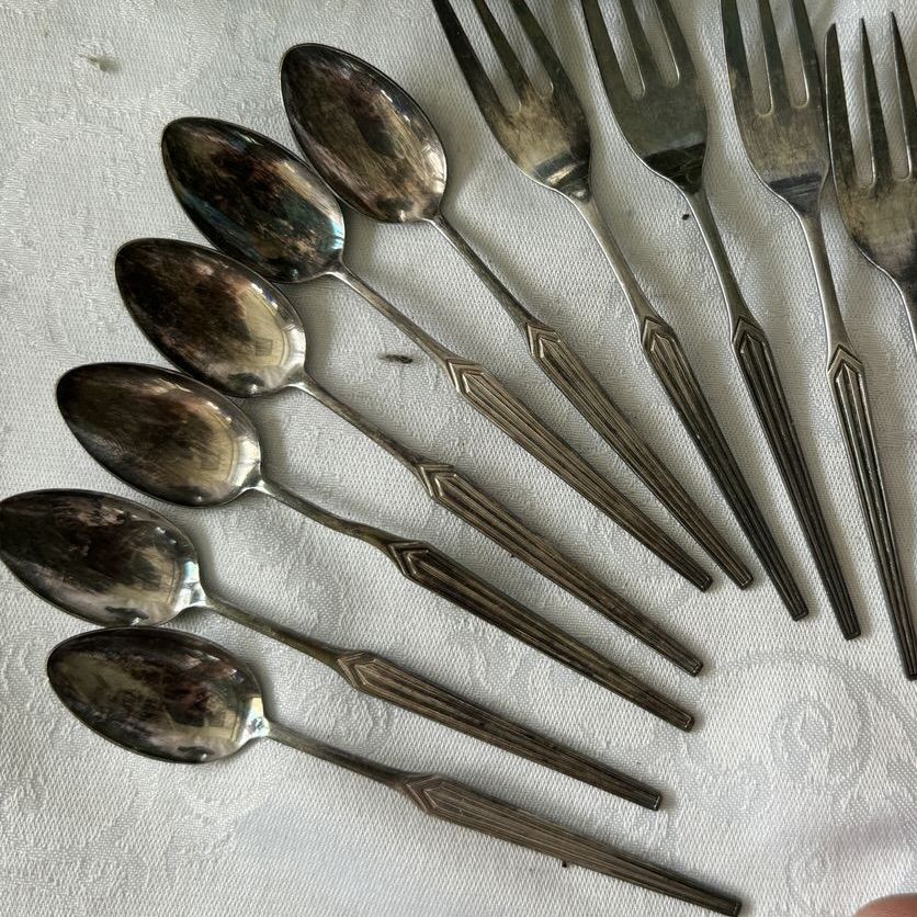 Ложка кофейная 11 см серебрение