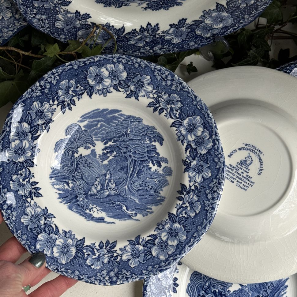 Тарелка глубокая Wedgwood Woodland 22 см фарфор Англия 