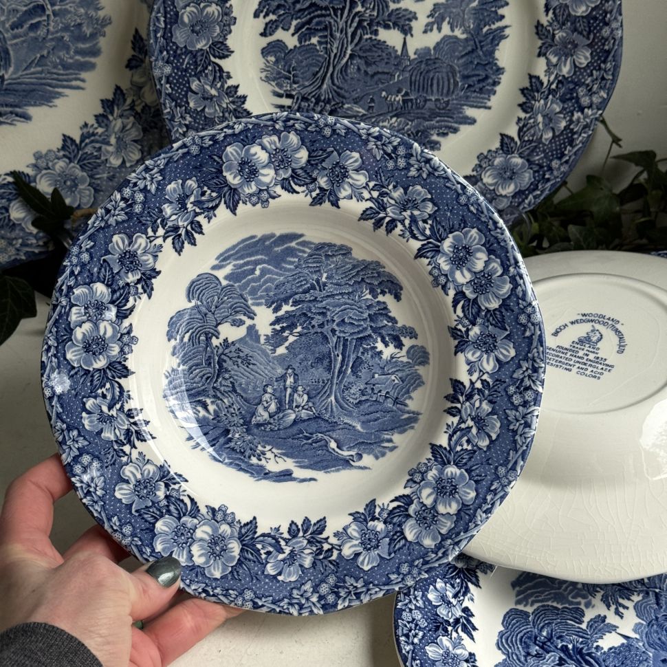 Тарелка глубокая Wedgwood Woodland 22 см фарфор Англия 