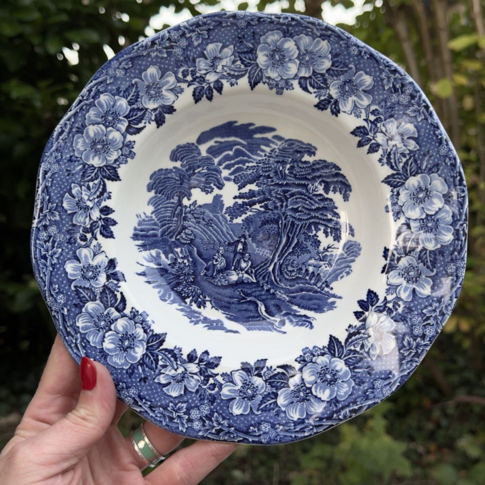 Тарелка глубокая Wedgwood Woodland 22 см фарфор Англия 