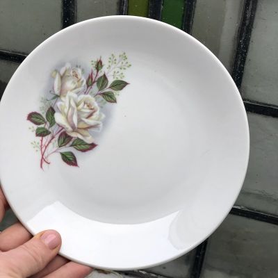 Тарелка 17 см Белая Роза, Rorstrand