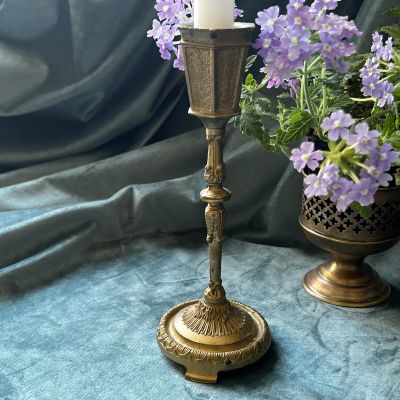 Подсвечник 20 см бронза Франция