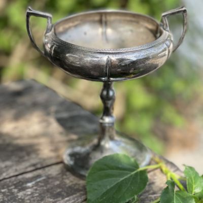 Фруктовница икорница мельхиор