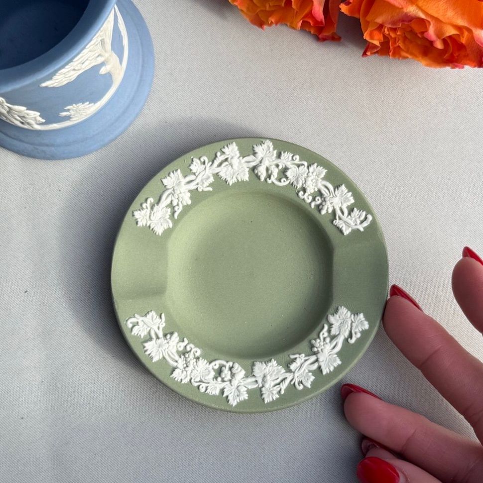 Пепельница Wedgwood 9 см бисквитный фарфор Англия
