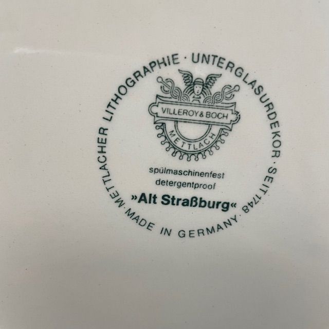 Тарелка Alt Strassburg ВиллеройБох 25 см фарфор Германия