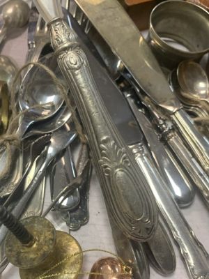 Ложка сервировочная 25 см серебро 800 бакелит Италия