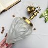 Люстра потолочная Факел 50 см латунь стекло 50-е гг