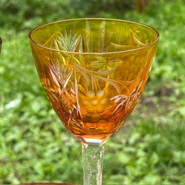 Бокал для вина набор 2 шт. 200 мл накладной хрусталь Германия дизайн 4