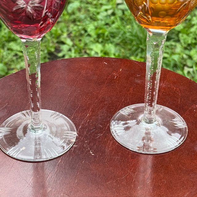 Бокал для вина набор 2 шт. 200 мл накладной хрусталь Германия дизайн 4