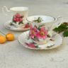 Кофейная пара Royal Albert Prairie Rose 130 мл Англия 2 категория