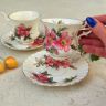 Кофейная пара Royal Albert Prairie Rose 130 мл Англия 2 категория