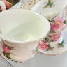 Кофейная пара Royal Albert Prairie Rose 130 мл Англия 2 категория