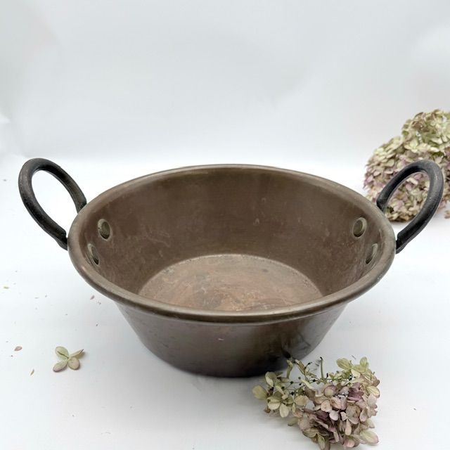 Таз для варенья 35 см медь сталь