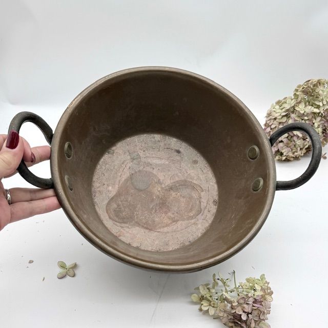 Таз для варенья 35 см медь сталь