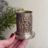 Подставка стакан для приборов 7 см мельхиор серебрение Голландия