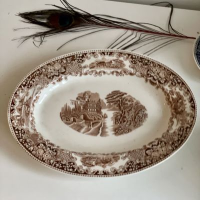 Блюдо Maastricht Petrus Regout узор Castillo Голландия