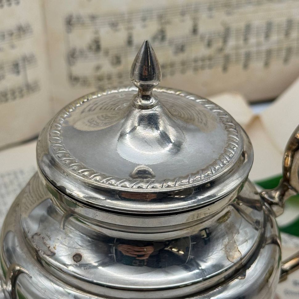 Чайник кофейник 0,6 л серебрение Франция 