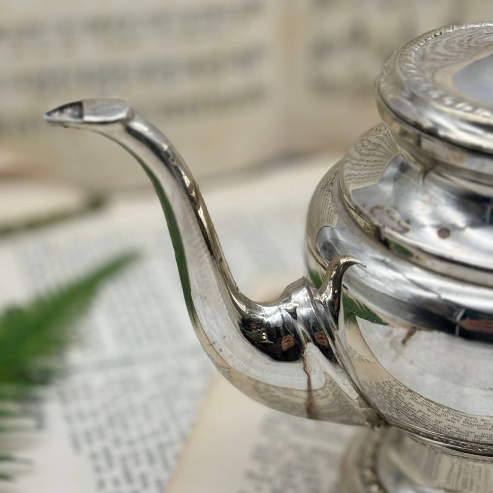 Чайник кофейник 0,6 л серебрение Франция 