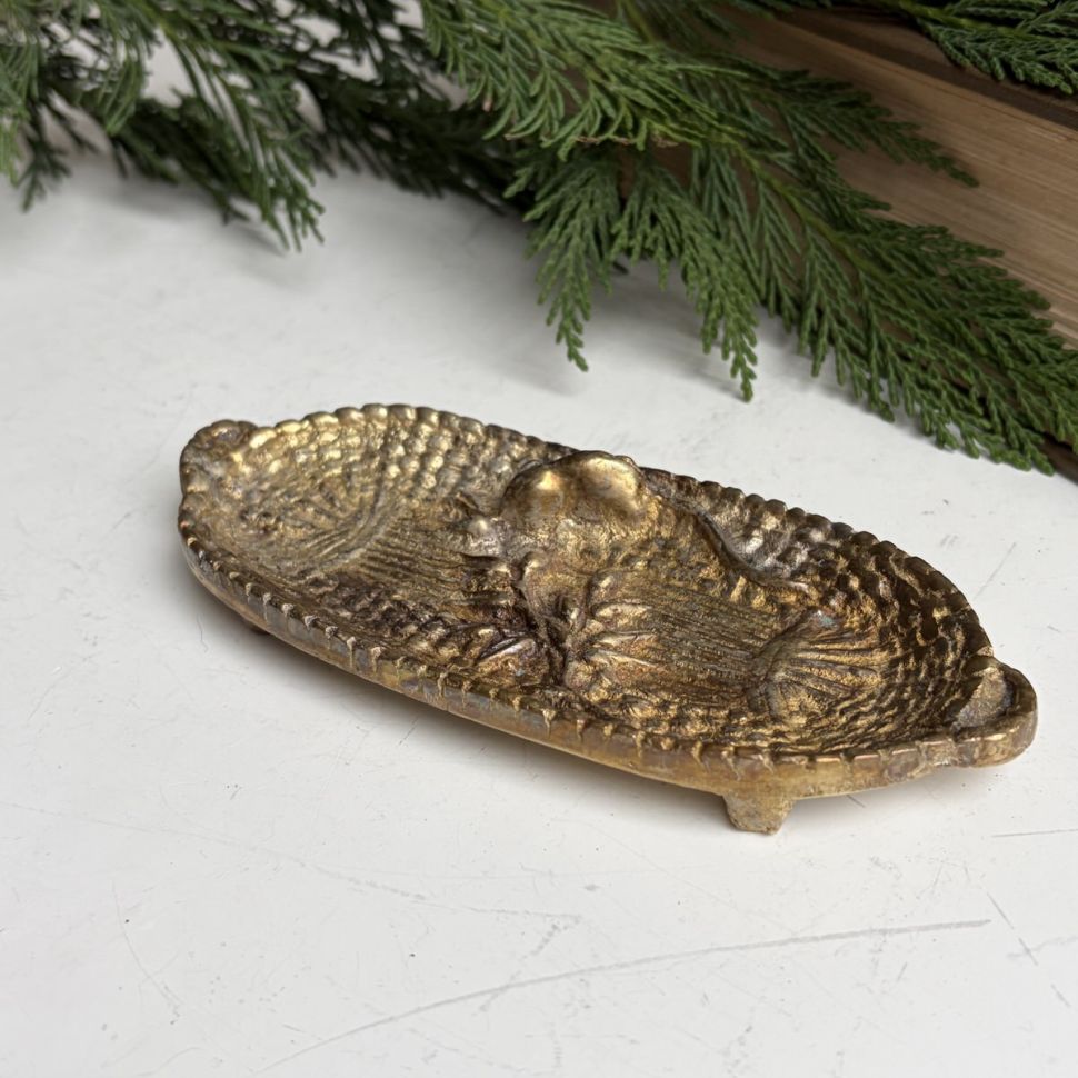 Пепельница Арнуво 15 см Мышка бронза