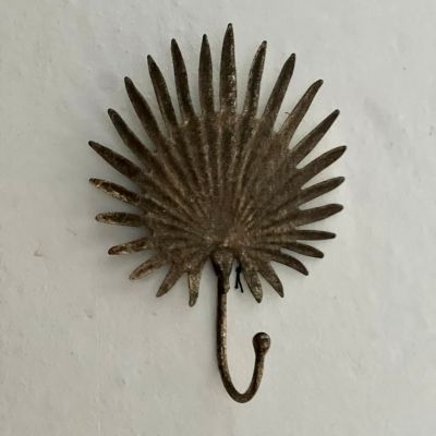 Вешалка настенная Пальмовый лист 21 см металл