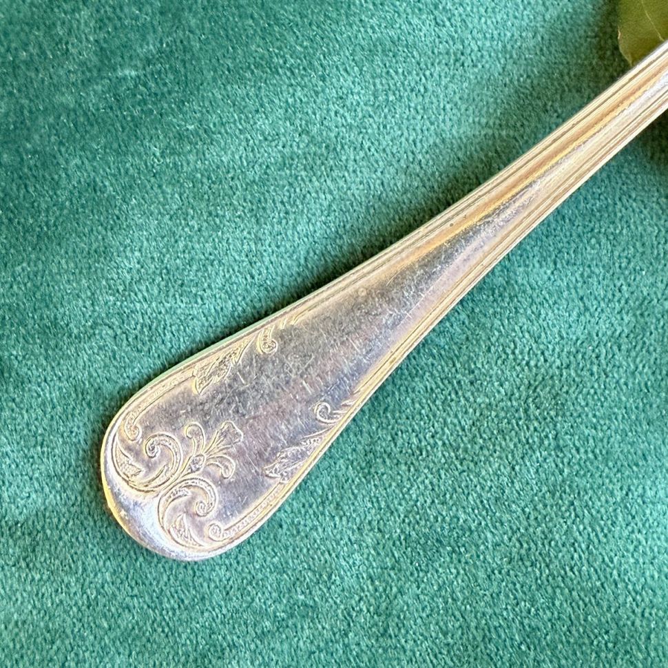 Ложка чайная 15 см серебрение Франция 