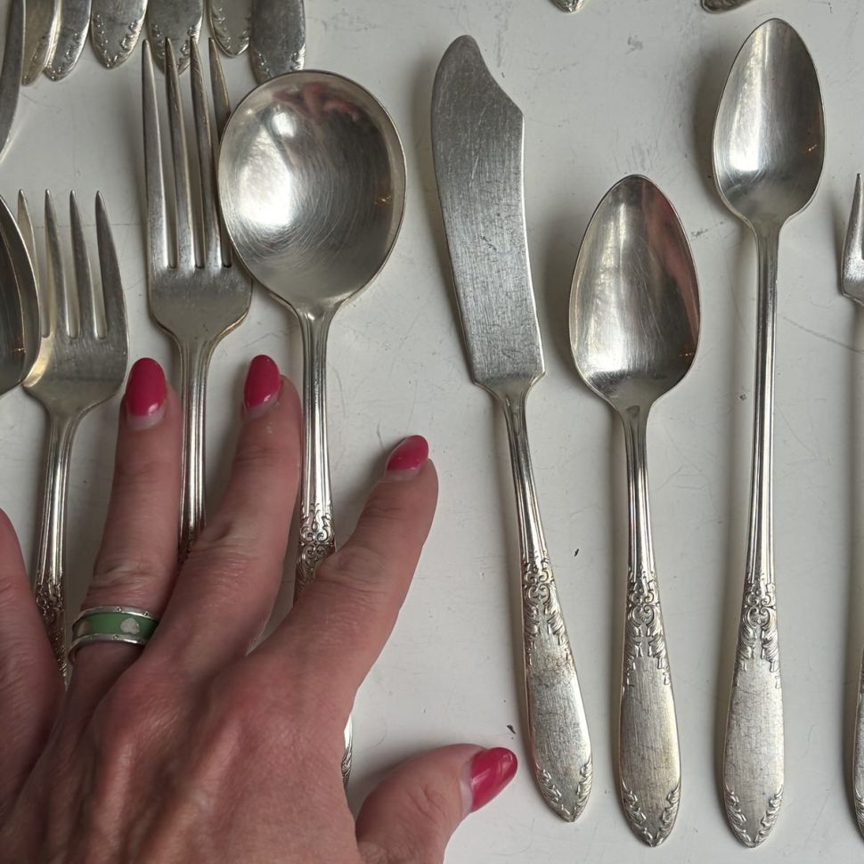 Нож для намазывания King Edward National Silver Company серебрение 