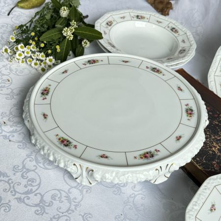 Блюдо на ножках Classic Rose Rosenthal 32 см фарфор Германия 