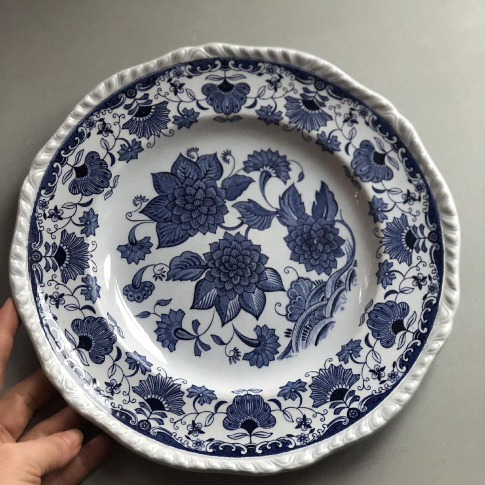 Тарелка 26 см Adams Blue Butterfly уценка