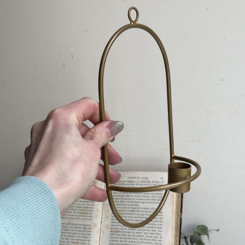 Подсвечник подвесной 24 см металл