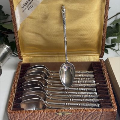 Ложка кофейная LIGNON 14 см серебрение Франция