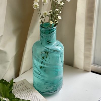 Ваза 28 см дизайнерская ручная работа хрустальное стекло