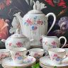 Чайник кофейник Limoges 1,5 л Цветы Арнуво Франция  