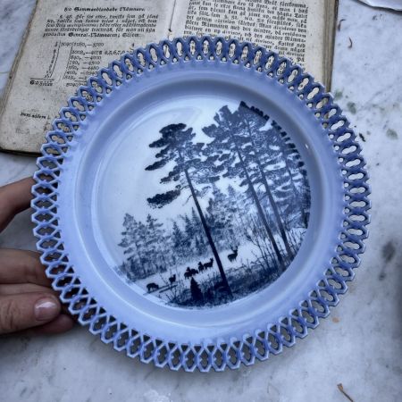 Тарелка Harald Wiberg B&G Copenhagen porcelain мотив 8 Дания
