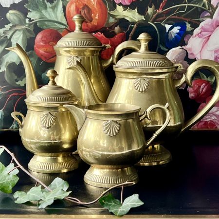 Сахарница 14 см латунь Франция