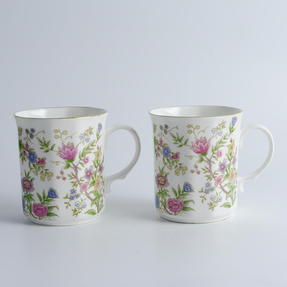 Кружка бокал Balmoral Castle цветы костяной фарфор