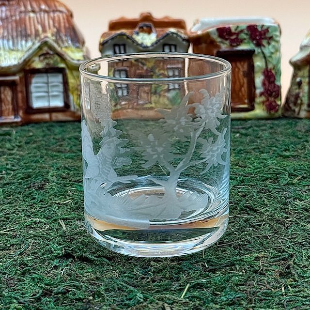 Стакан Глухарь 180 мл хрусталь ручная гравировка Австрия 