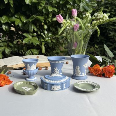 Розетка овальная Wedgwood 11 см бисквитный фарфор Англия