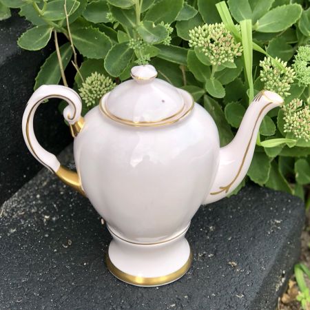 Чайник заварочный розовый 1 л  фарфор Tuscan Англия