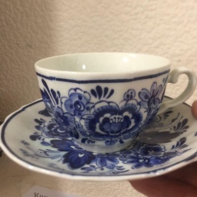 Чайная пара Delft фарфор 50-е гг