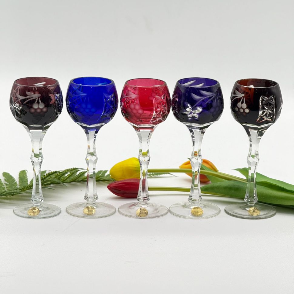 Рюмка Echt Bleikristal набор 5 шт. 60 мл накладной хрусталь Германия