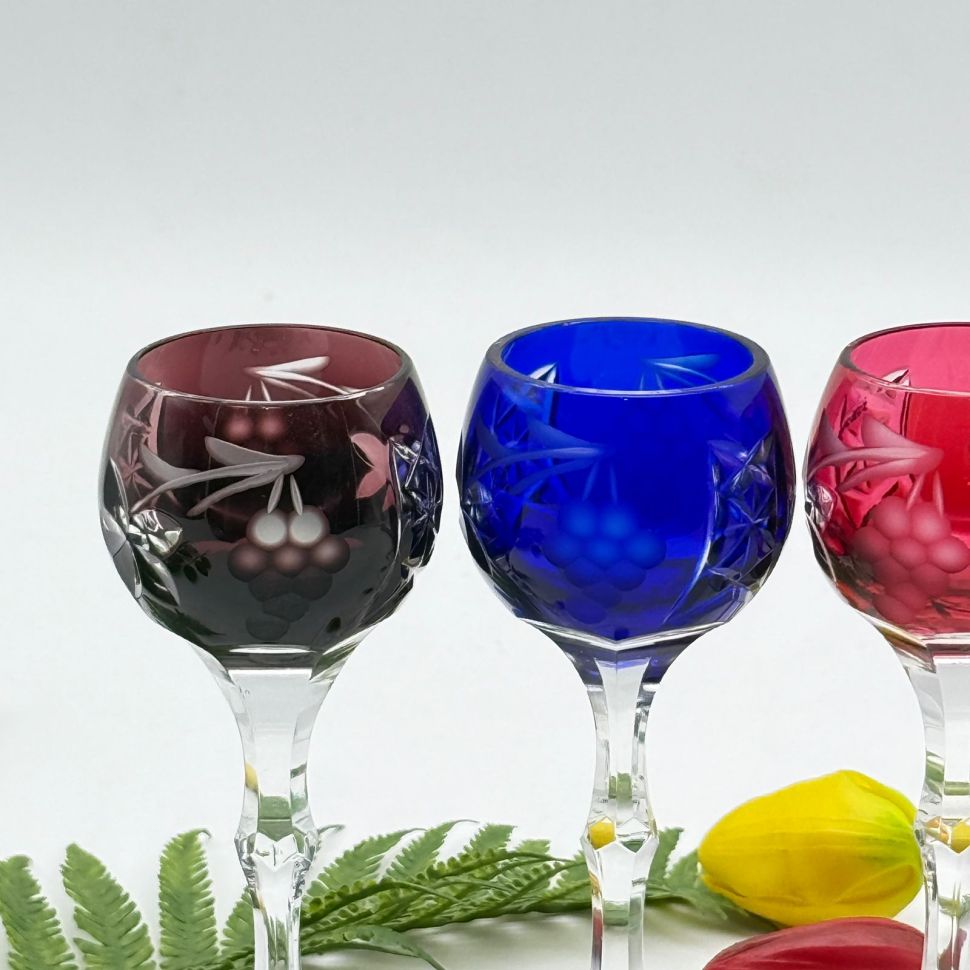 Рюмка Echt Bleikristal набор 5 шт. 60 мл накладной хрусталь Германия