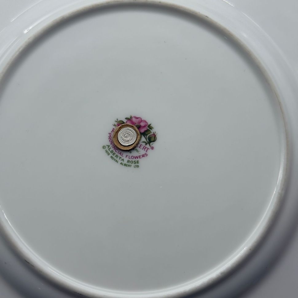 Менажница черный Royal Albert Alberta Rose Provincial flowers 1975 21 см Англия 