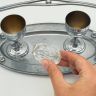 Подставки для яиц солонка на подносе набор 4 предмета