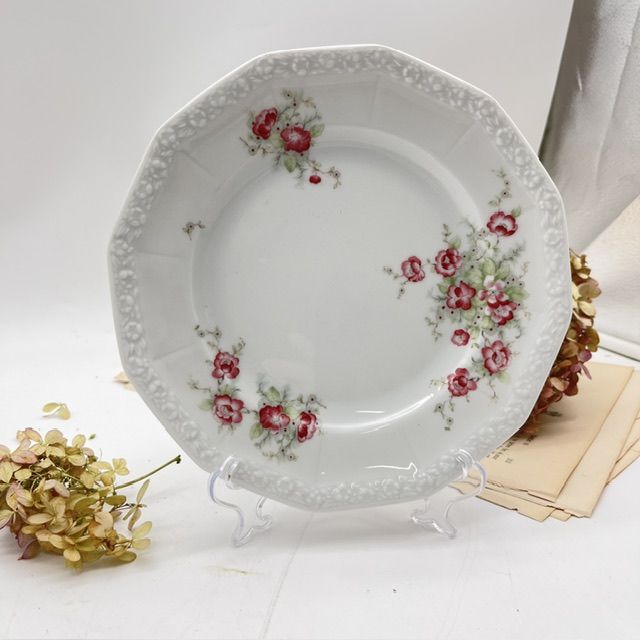 Тарелка Rosenthal Maria Classic Rose розовые цветы 20 см Германия