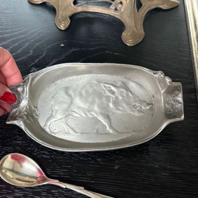 Блюдо J.P. Kayser&Sohn Кабан Модерн 19 см олово