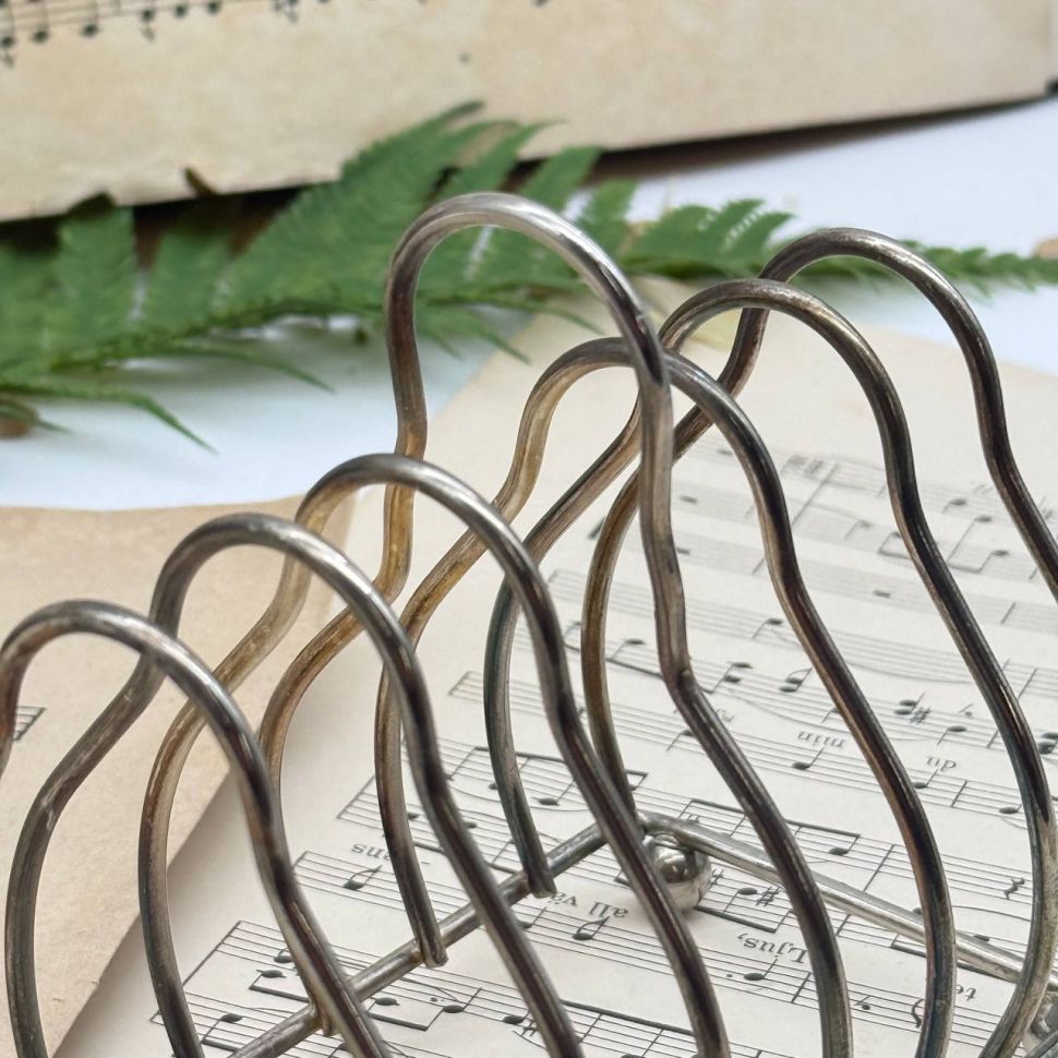 ​Салфетница подставка для тостов на 6 шт мельхиор 