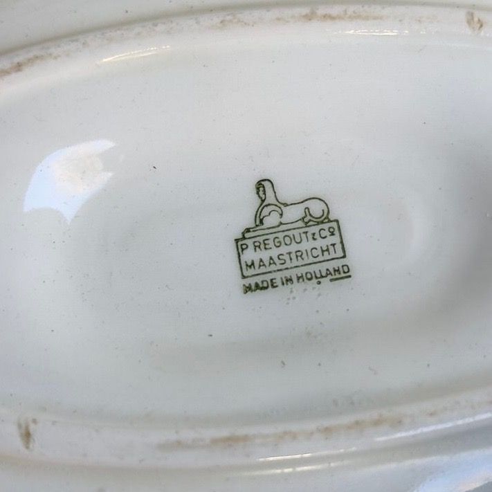 Тарелка Maastricht Petrus Regout Полевые цветы 25 см Голландия 125 лет